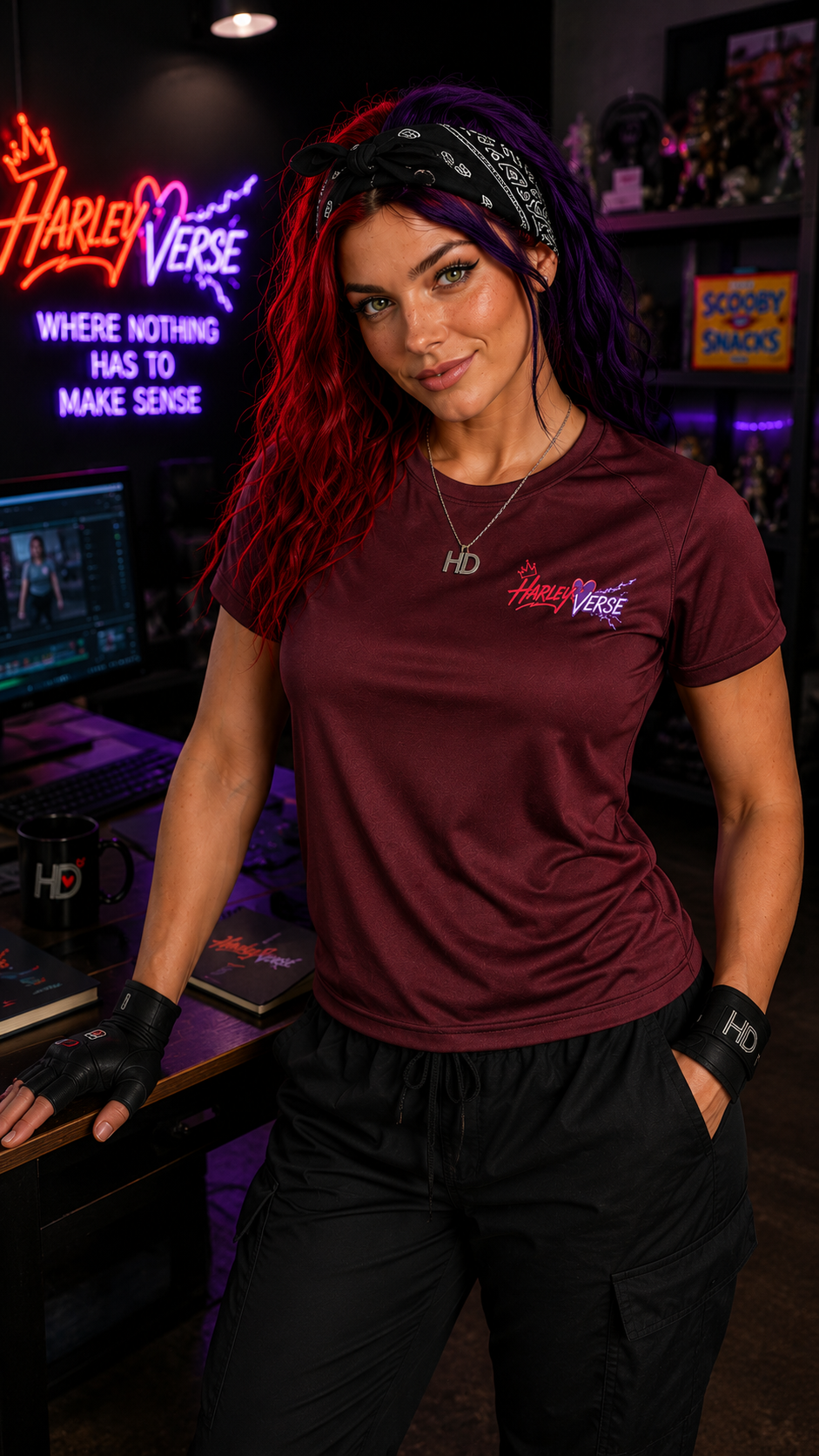 Harleyverse Tee | Small Chest Graphic, Athletic Shirt