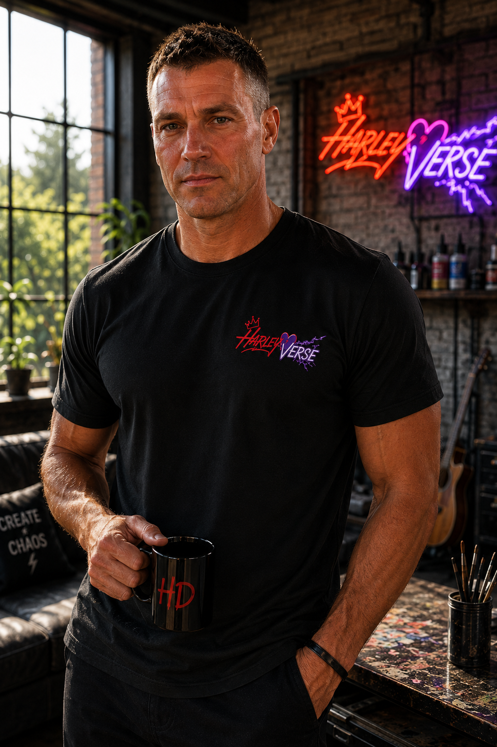 Harleyverse Tee | Small Chest Graphic, Athletic Shirt