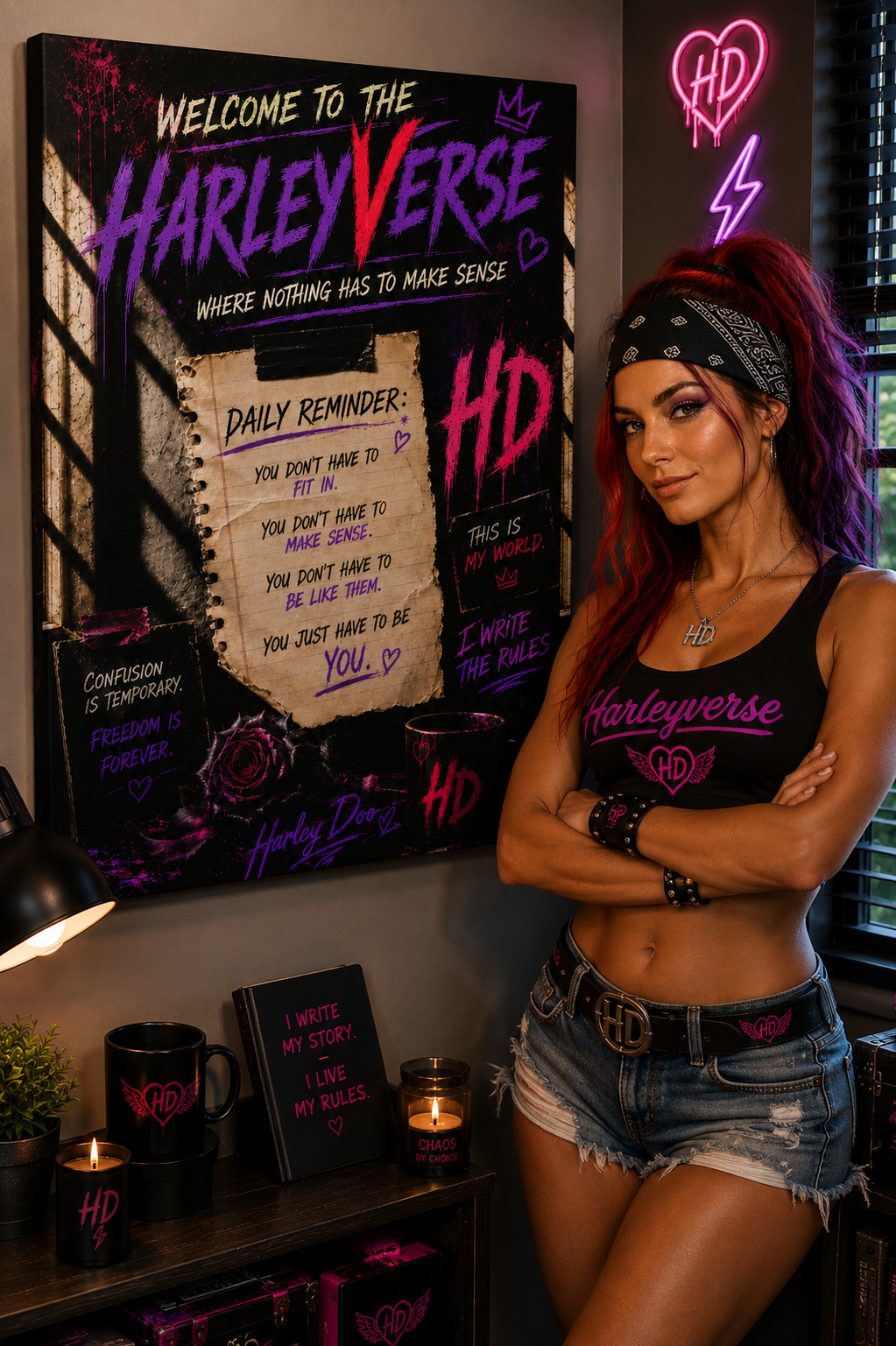 HarleyVerse 11 x14 Art Print Canvas | Matte Stretched Canvas