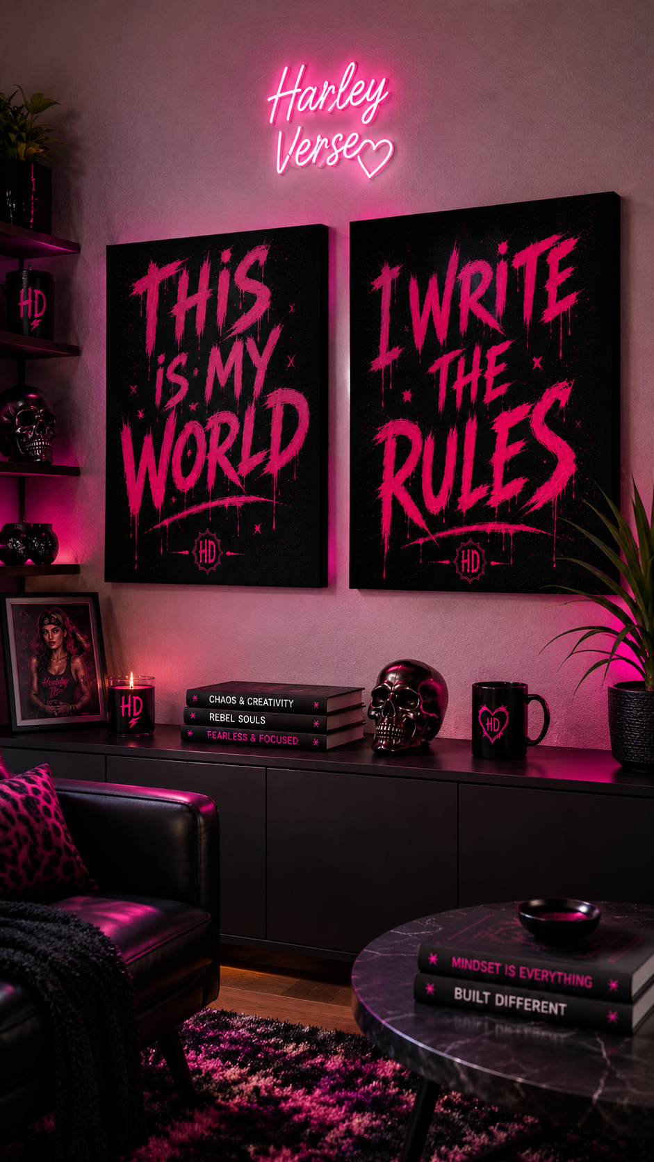 Harley Doo This Is My World Matte Canvas