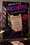 HarleyVerse 11 x14 Art Print Canvas | Matte Stretched Canvas