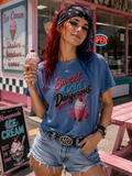 Harley Doo Sweet Cold Dangerous milkshake T-shirt | retro diner soda graphic
