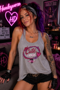 Cute Inside Racerback Tank Top — Women's Flowy Valentine Graphic