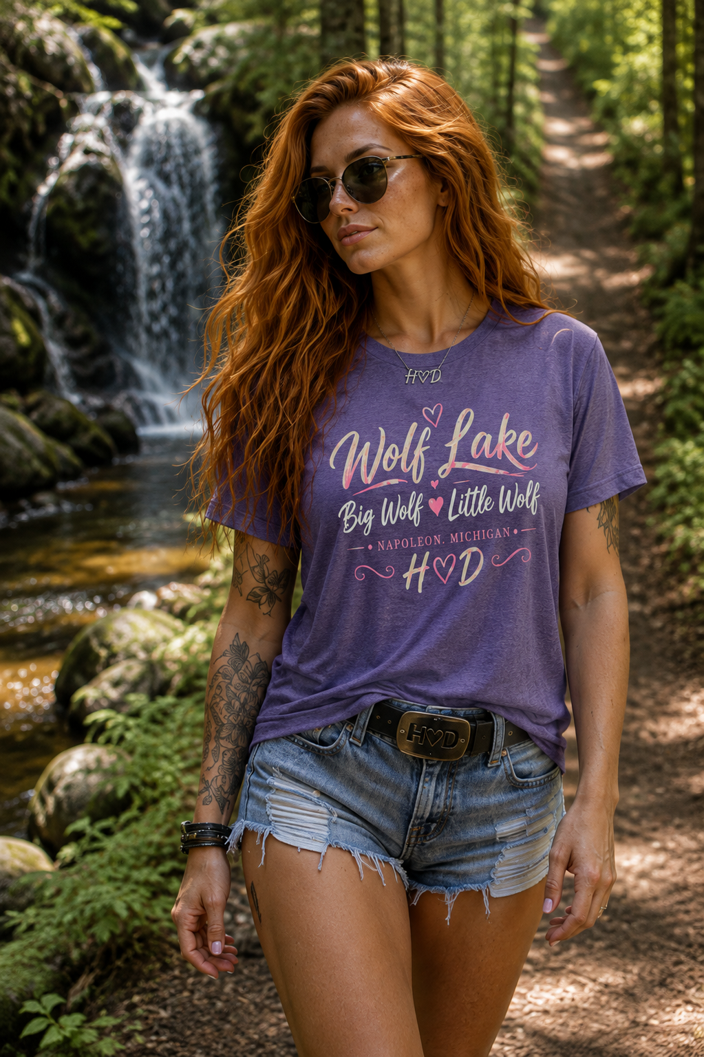Wolf Lake HVD Comfort Tee — "Wolf Lake Day with You" Moisture‑Wicking Athletic Shirt