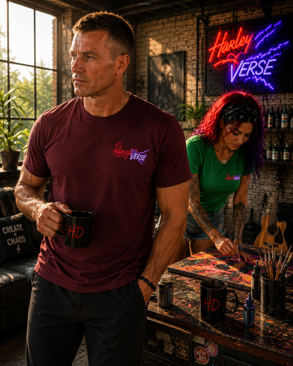 Harleyverse Tee | Small Chest Graphic, Athletic Shirt